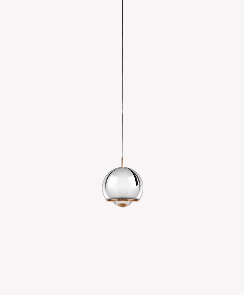 Luminária Pendente LED Occa Redondo Cromado 12cm - Opus Led