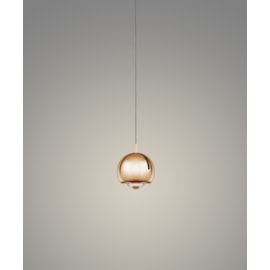 DESIGN PENDENTE LED OKIO 3000K 7W BIVOLT Ø12CM ALUMÍNIO DOURADO | OPUS LED OPS 85179