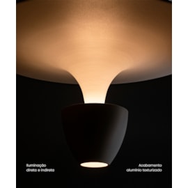 DESIGN PENDENTE LED SPLASH 3000K 7W BIVOLT 30X12CM ALUMÍNIO BRANCO | OPUS LED OPS 85155 DESIGN PENDENTE LED SPLASH 3000K 7W BIVOLT 30X12CM ALUMÍNIO BRANCO | OPUS LED OPS 85155