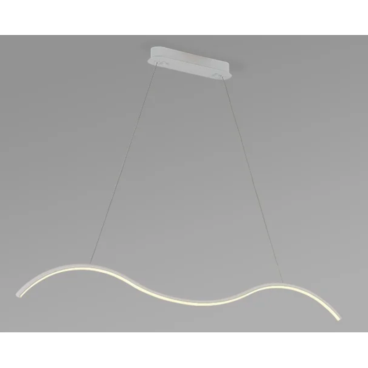 DESIGN PENDENTE TAURUS 3000K 23W BIVOLT 117X200X7CM ALUMÍNIO BRANCO | OPUS LED OPS 35888 DESIGN PENDENTE TAURUS 3000K 23W BIVOLT 117X200X7CM ALUMÍNIO BRANCO | OPUS LED OPS 35888