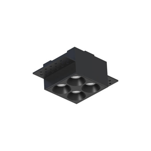 DOWNLIGHT DE EMBUTIR CRETA NO FRAME 5W ALUMÍNIO PRETO | MISTERLED SLED1205-5W