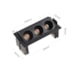 DOWNLIGHT LED EMBUTIR POWERUS DIR 38° 6W 3000K IRC90 PRETO | NORDECOR 6497