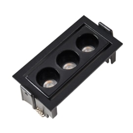 DOWNLIGHT LED EMBUTIR POWERUS DIR 38° 6W 3000K IRC90 PRETO | NORDECOR 6497 DOWNLIGHT LED EMBUTIR POWERUS DIR 38° 6W 3000K IRC90 PRETO | NORDECOR 6497