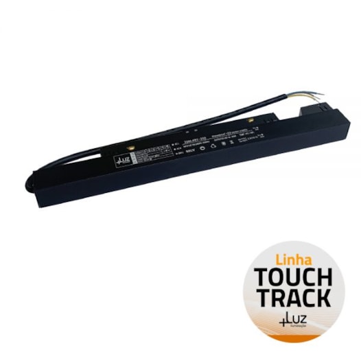 DRIVER TOUCH TRACK 200W BIVOLT ALUMÍNIO PRETO | +LUZ DRI-153/200 DRIVER TOUCH TRACK 200W BIVOLT ALUMÍNIO PRETO | +LUZ DRI-153/200