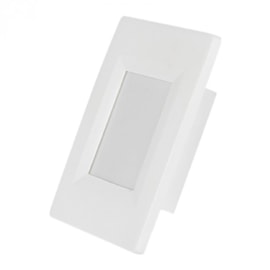 ECO BALIZADOR DE EMBUTIR LED ECO EXTERNO 6500K 2W BIVOLT 12,3X8,3X3,5CM POLICARBONATO BRANCO | OPUS LED OPS 34119