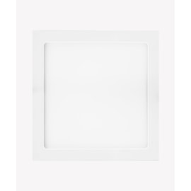 ECO PAINEL DE SOBREPOR LED QUADRADO 3000K 24W BIVOLT 29,2X29,2X2,5CM ALUMÍNIO BRANCO | OPUS LED OPS 32573