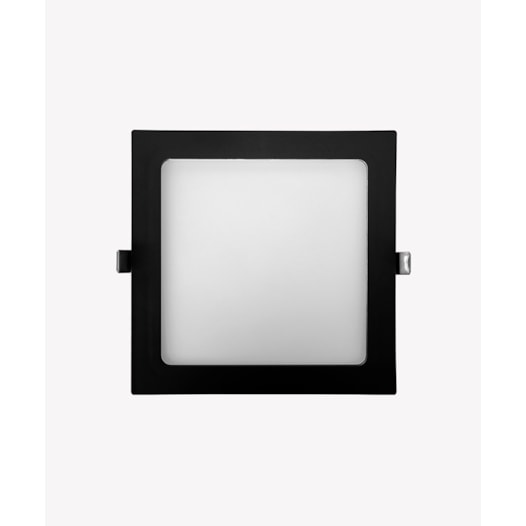 ECO PAINEL LUMINÁRIA DE EMBUTIR LED QUADRADO 3000K 18W BIVOLT 21,7X21,7X2,5CM ALUMÍNIO PRETO | OPUS LED OPS 82048 ECO PAINEL LUMINÁRIA DE EMBUTIR LED QUADRADO 3000K 18W BIVOLT 21,7X21,7X2,5CM ALUMÍNIO PRETO | OPUS LED OPS 82048