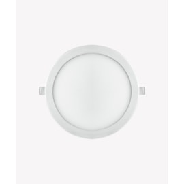 ECO PAINEL LUMINÁRIA DE EMBUTIR LED REDONDO 6500K 18W BIVOLT 22X2,5CM ALUMÍNIO BRANCO | OPUS OPS 33815