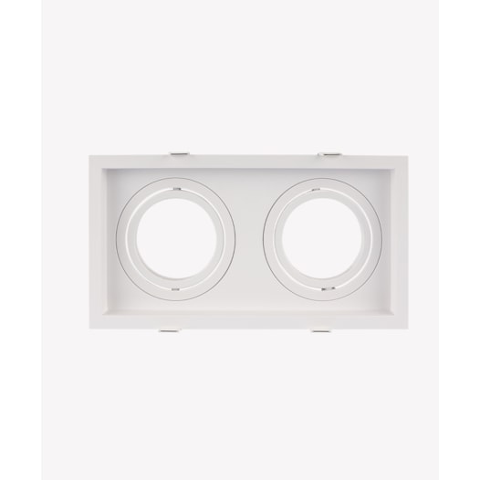 ECO SPOT DE EMBUTIR DUPLO RECUADO DIRECIONÁVEL 2XGU10 24,5X13,4X3,75CM POLICARBONATO BRANCO | OPUS LED OPS 82444 ECO SPOT DE EMBUTIR DUPLO RECUADO DIRECIONÁVEL 2XGU10 24,5X13,4X3,75CM POLICARBONATO BRANCO | OPUS LED OPS 82444
