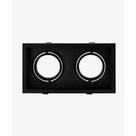 ECO SPOT DE EMBUTIR DUPLO RECUADO DIRECIONÁVEL 2XGU10 24,5X13,4X3,75CM POLICARBONATO PRETO | OPUS LED OPS 82451 ECO SPOT DE EMBUTIR DUPLO RECUADO DIRECIONÁVEL 2XGU10 24,5X13,4X3,75CM POLICARBONATO PRETO | OPUS LED OPS 82451