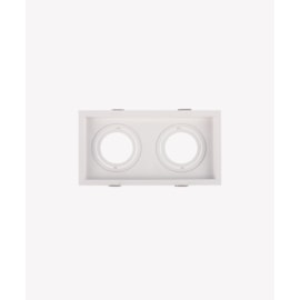 ECO SPOT DE EMBUTIR DUPLO RECUADO RETANGULAR PAR20 24,5X13,4X3,75CM POLICARBONATO BRANCO | OPUS LED ECO 82420 ECO SPOT DE EMBUTIR DUPLO RECUADO RETANGULAR PAR20 24,5X13,4X3,75CM POLICARBONATO BRANCO | OPUS LED ECO 82420