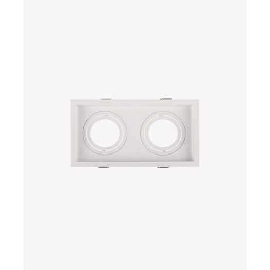ECO SPOT DE EMBUTIR DUPLO RECUADO RETANGULAR PAR20 24,5X13,4X3,75CM POLICARBONATO BRANCO | OPUS LED ECO 82420 ECO SPOT DE EMBUTIR DUPLO RECUADO RETANGULAR PAR20 24,5X13,4X3,75CM POLICARBONATO BRANCO | OPUS LED ECO 82420