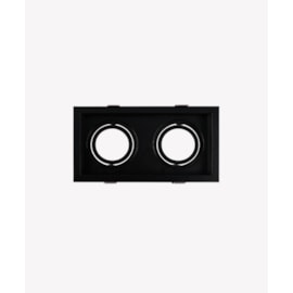 ECO SPOT DE EMBUTIR DUPLO RECUADO RETANGULAR PAR20 24,5X13,4X3,75CM POLICARBONATO PRETO | OPUS LED ECO 82437 ECO SPOT DE EMBUTIR DUPLO RECUADO RETANGULAR PAR20 24,5X13,4X3,75CM POLICARBONATO PRETO | OPUS LED ECO 82437