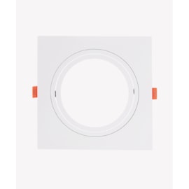 ECO SPOT DE EMBUTIR FACE PLANA QUADRADO DIRECIONÁVEL 1XAR111 17X17X2,7CM POLICARBONATO BRANCO | OPUS LED OPS 83465 ECO SPOT DE EMBUTIR FACE PLANA QUADRADO DIRECIONÁVEL 1XAR111 17X17X2,7CM POLICARBONATO BRANCO | OPUS LED OPS 83465