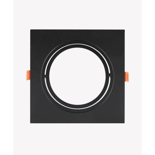 ECO SPOT DE EMBUTIR FACE PLANA QUADRADO DIRECIONÁVEL 1XAR111 17X17X2,7CM POLICARBONATO PRETO | OPUS LED OPS 83472 ECO SPOT DE EMBUTIR FACE PLANA QUADRADO DIRECIONÁVEL 1XAR111 17X17X2,7CM POLICARBONATO PRETO | OPUS LED OPS 83472