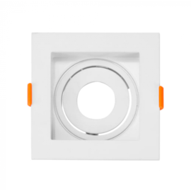 ECO SPOT DE EMBUTIR FACE PLANA QUADRADO DIRECIONÁVEL 1XMR11 7,5X7,5X2,6CM POLICARBONATO BRANCO | OPUS LED OPS 83380 ECO SPOT DE EMBUTIR FACE PLANA QUADRADO DIRECIONÁVEL 1XMR11 7,5X7,5X2,6CM POLICARBONATO BRANCO | OPUS LED OPS 83380