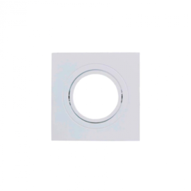 ECO SPOT DE EMBUTIR QUADRADO NOFRAME 1XAR70 17,4X17,4X3CM POLICARBONATO BRANCO | OPUS LED OPS 82529