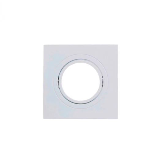 ECO SPOT DE EMBUTIR QUADRADO NOFRAME 1XAR70 17,4X17,4X3CM POLICARBONATO BRANCO | OPUS LED OPS 82529