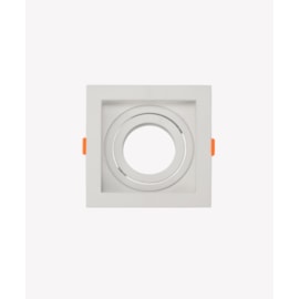 ECO SPOT DE EMBUTIR RECUADO QUADRADO DIRECIONÁVEL PAR20 13X13X4,35CM POLICARBONATO BRANCO | OPUS LED OPS 80310 ECO SPOT DE EMBUTIR RECUADO QUADRADO DIRECIONÁVEL PAR20 13X13X4,35CM POLICARBONATO BRANCO | OPUS LED OPS 80310