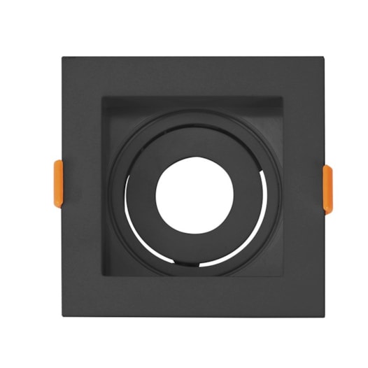ECO SPOT DE EMBUTIR RECUADO QUADRADO FACHO ORIENTÁVEL 1XMR11 7,5X7,5X4,1CM POLICARBONATO PRETO | OPUS LED OPS 82130 ECO SPOT DE EMBUTIR RECUADO QUADRADO FACHO ORIENTÁVEL 1XMR11 7,5X7,5X4,1CM POLICARBONATO PRETO | OPUS LED OPS 82130