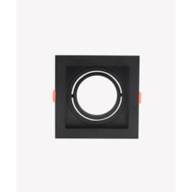 ECO SPOT DE EMBUTIR RECUADO QUADRADO FACHO ORIENTÁVEL AR70 13X13X4,3CM POLICARBONATO PRETO | OPUS LED ECO 81164 ECO SPOT DE EMBUTIR RECUADO QUADRADO FACHO ORIENTÁVEL AR70 13X13X4,3CM POLICARBONATO PRETO | OPUS LED ECO 81164