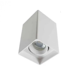 ECO SPOT DE SOBREPOR QUADRADO FACHO DIRECIONÁVEL DICROICA PAR16 12,5X8X8CM POLICARBONATO BRANCO | OPUS LED OPS 80273 ECO SPOT DE SOBREPOR QUADRADO FACHO DIRECIONÁVEL DICROICA PAR16 12,5X8X8CM POLICARBONATO BRANCO | OPUS LED OPS 80273