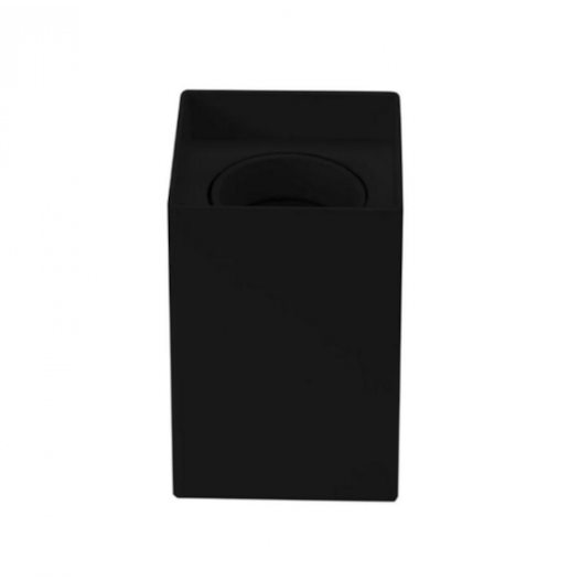 ECO SPOT DE SOBREPOR QUADRADO FACHO DIRECIONÁVEL DICROICA PAR16 12,5X8X8CM POLICARBONATO PRETO | OPUS LED OPS 80280 ECO SPOT DE SOBREPOR QUADRADO FACHO DIRECIONÁVEL DICROICA PAR16 12,5X8X8CM POLICARBONATO PRETO | OPUS LED OPS 80280