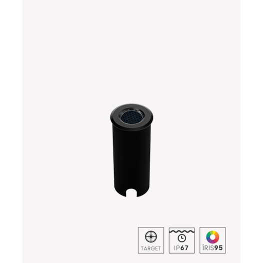 EMBUTIDO DE SOLO 2700K 1,5W 15° BIVOLT 3,9X5,3CM ALUMÍNIO E POLICARBONATO PRETO | OPUS LED OPS 30197 EMBUTIDO DE SOLO 2700K 1,5W 15° BIVOLT 3,9X5,3CM ALUMÍNIO E POLICARBONATO PRETO | OPUS LED OPS 30197