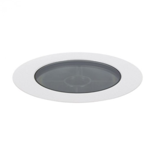 EMBUTIDO DE SOLO CHÃO LED FLAT IN REDONDO EXTERNO PRETO TEXTURIZADO IRC>80 8W 2700K | INTERLIGHT 3649-FE-S