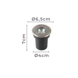 EMBUTIDO DE SOLO CHÃO LED VINNE REDONDO ANTI-OFUSCANTE 3000K 5W BIVOLT PRETO | NORDECOR 6312 EMBUTIDO DE SOLO CHÃO LED VINNE REDONDO ANTI-OFUSCANTE 3000K 5W BIVOLT PRETO | NORDECOR 6312