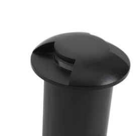 EMBUTIDO DE SOLO CHÃO LED ZOLA REDONDO FACHO DUPLO 3000K 1W BIVOLT PRETO | NORDECOR S3251