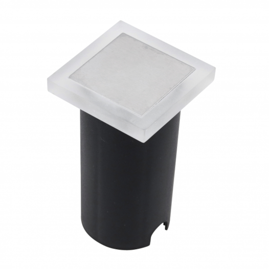 EMBUTIDO DE SOLO LED SLIM QUADRADO EXTERNO VERDE 1W BIVOLT 5X5X8,7CM BRANCO | GAYA 9700 EMBUTIDO DE SOLO LED SLIM QUADRADO EXTERNO VERDE 1W BIVOLT 5X5X8,7CM BRANCO | GAYA 9700