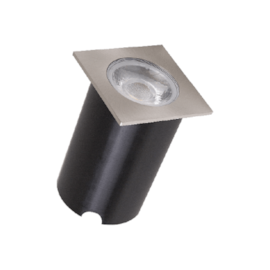 EMBUTIDO DE SOLO QUADRADO INOX 4,5W 2700K | ROMALUX 10075 EMBUTIDO DE SOLO QUADRADO INOX 4,5W 2700K | ROMALUX 10075