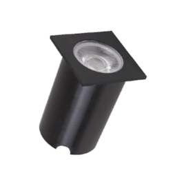 EMBUTIDO DE SOLO QUADRADO PRETO 4,5W 2700K | ROMALUX 10073 EMBUTIDO DE SOLO QUADRADO PRETO 4,5W 2700K | ROMALUX 10073