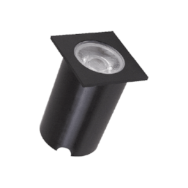 EMBUTIDO DE SOLO QUADRADO PRETO 8W 2700K | ROMALUX 10074 EMBUTIDO DE SOLO QUADRADO PRETO 8W 2700K | ROMALUX 10074