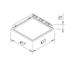 EMBUTIDO FLAT II 50,4W 3000K 127/220V 417X417X72MM | NEWLINE 602LED3