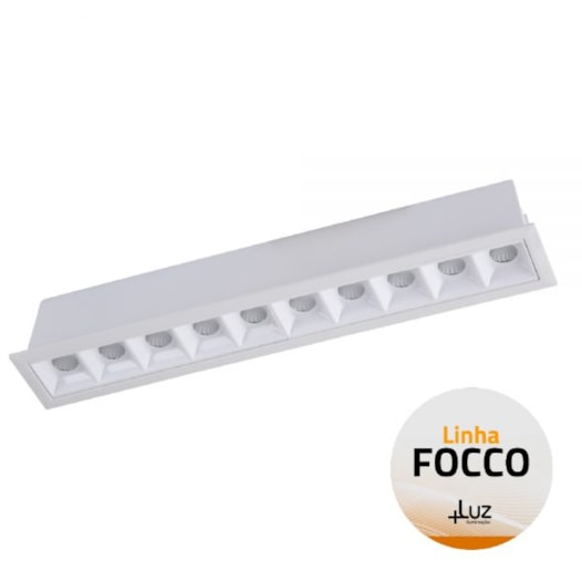 EMBUTIDO FOCCO LED 4000K 20W 4,5X28X5,0CM ALUMÍNIO BRANCO | +LUZ EMB-160/20.40BT EMBUTIDO FOCCO LED 4000K 20W 4,5X28X5,0CM ALUMÍNIO BRANCO | +LUZ EMB-160/20.40BT