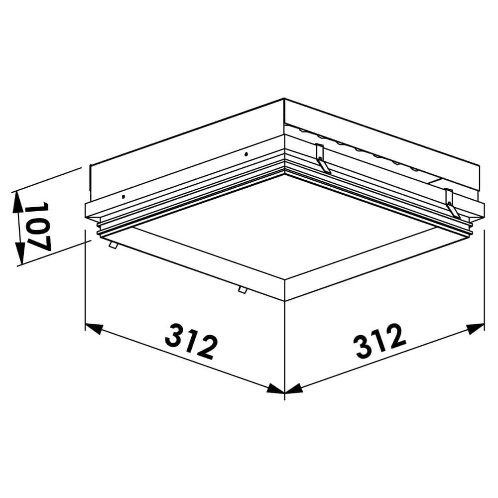 EMBUTIDO NO FRAME II 2X PAR20 LED 9,6X19,8X13CM | NEWLINE IN60332