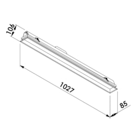 EMBUTIDO LED IMO RETANGULAR MICRO BORDA 3000K 25,2W 127/220V 1027X85X106MM | NEWLINE EM3050LED3 EMBUTIDO LED IMO RETANGULAR MICRO BORDA 3000K 25,2W 127/220V 1027X85X106MM | NEWLINE EM3050LED3