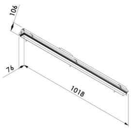 EMBUTIDO LED IMO RETANGULAR NO FRAME 3000K 25,2W 127/220V 990X50X110MM | NEWLINE EM3052LED3 EMBUTIDO LED IMO RETANGULAR NO FRAME 3000K 25,2W 127/220V 990X50X110MM | NEWLINE EM3052LED3