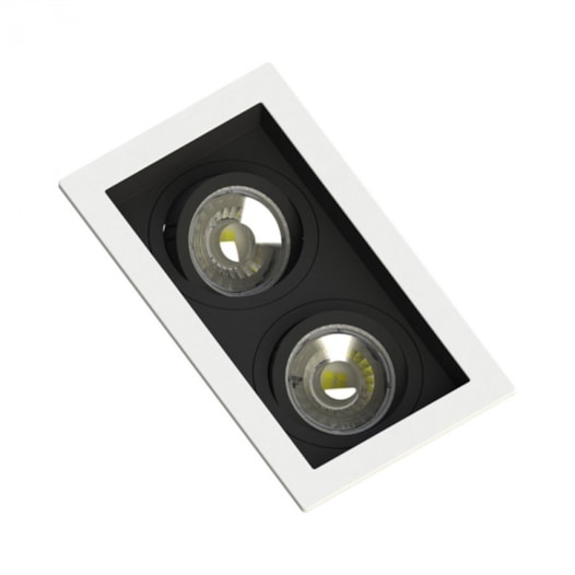 EMBUTIDO MULTI RECUADO 121X226X125MM 2XE27 PAR20 BRANCO E PRETO | SAVEENERGY SE-330.2908 EMBUTIDO MULTI RECUADO 121X226X125MM 2XE27 PAR20 BRANCO E PRETO | SAVEENERGY SE-330.2908