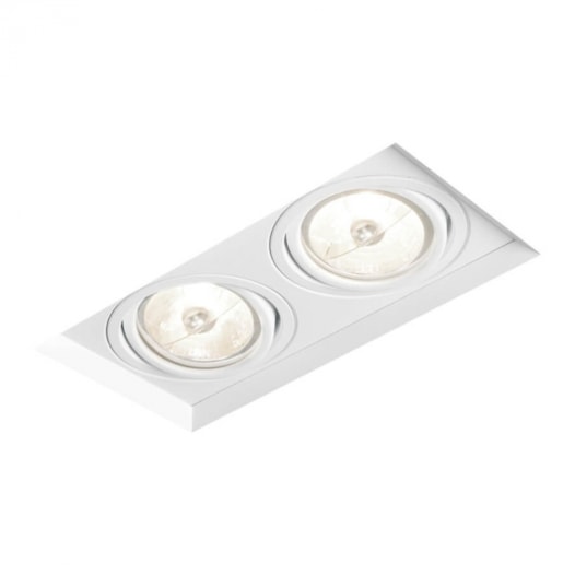 EMBUTIDO NO FRAME II 2X PAR16 LED 9,6X19,8X9CM | NEWLINE IN60322