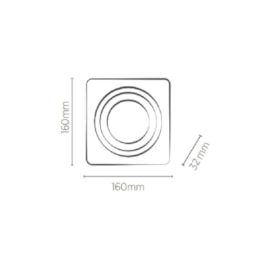 EMBUTIDO QUADRADO NO FRAME AR111 | SAVEENERGY SE-330.2038