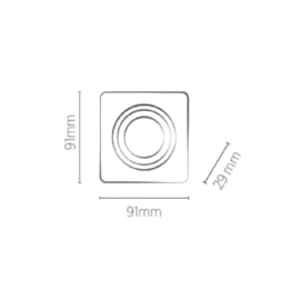 EMBUTIDO QUADRADO NO FRAME MR16 | SAVEENERGY SE-330.2034