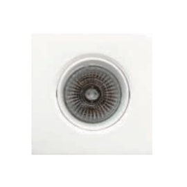 EMBUTIDO QUADRADO ORIENTÁVEL RECUADO ALUMÍNIO BRANCO MICROTEXTURIZADO MIOLO BRANCO SISTEMA CLICK PAR20 50W | NOVA HOME 6008