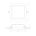 EMBUTIDO QUADRADO PETRA 30W 22,5X22,5X6,4CM BRANCO | MISTERLED SLED1130 EMBUTIDO QUADRADO PETRA 30W 22,5X22,5X6,4CM BRANCO | MISTERLED SLED1130