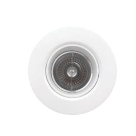 EMBUTIDO REDONDO ORIENTÁVEL RECUADO BRANCO MICROTEXTURIZADO MIOLO BRANCO SISTEMA CLICK AR70 50W | NOVA HOME 6511