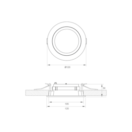 EMBUTIDO REDONDO PETRA 10W Ø12X5,4CM BRANCO | MISTERLED SLED1010