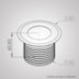 EMBUTIDO SOLO3 9W PRETO 12V DC 20°65° LENTE ASSIMÉTRICA 3000K | DIRECT LIGHT 1865