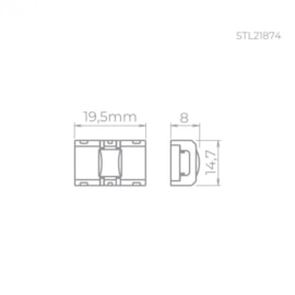 EMENDA PARA FITA 10MM | STELLA STL21874